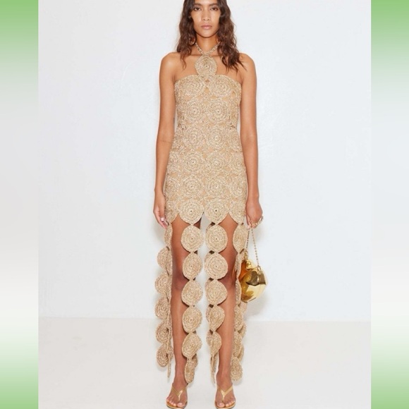 NWT Simon Miller Beep Beep Dress Star Gold XS - Picture 3 of 7